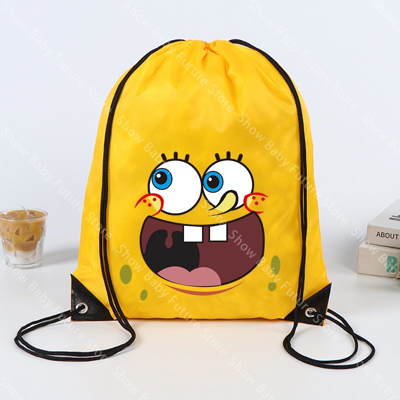 43x34CM Spongebobs Drawstring  - đánh giá và giá Outdoor Sport Backpack