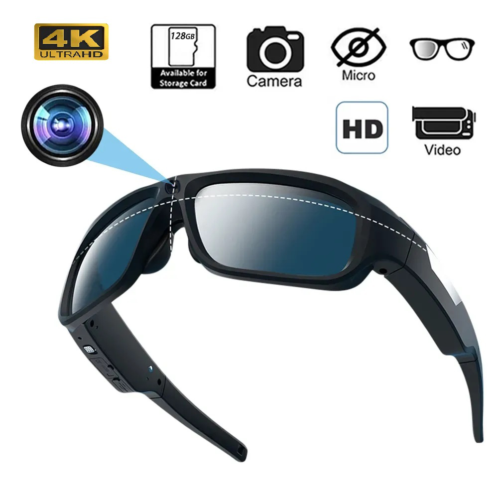 4K HD Smart Glasses Camera Min - đánh giá và giá Outdoor Sport Camera