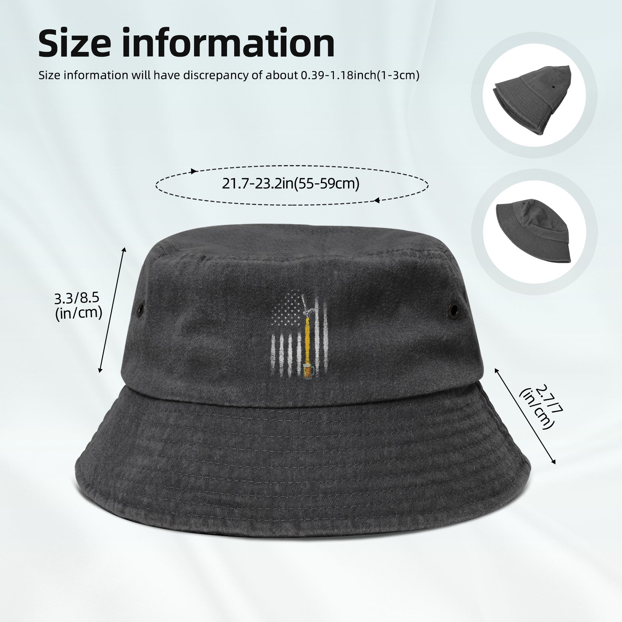 USA Flag Beer Bucket Hat Men W - đánh giá và giá Outdoor Sport Usa