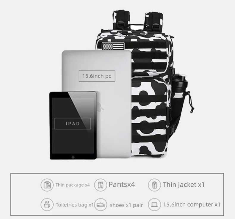 45L/35L/25L Tactical Backpack  - đánh giá và giá Outdoor Sport Backpack