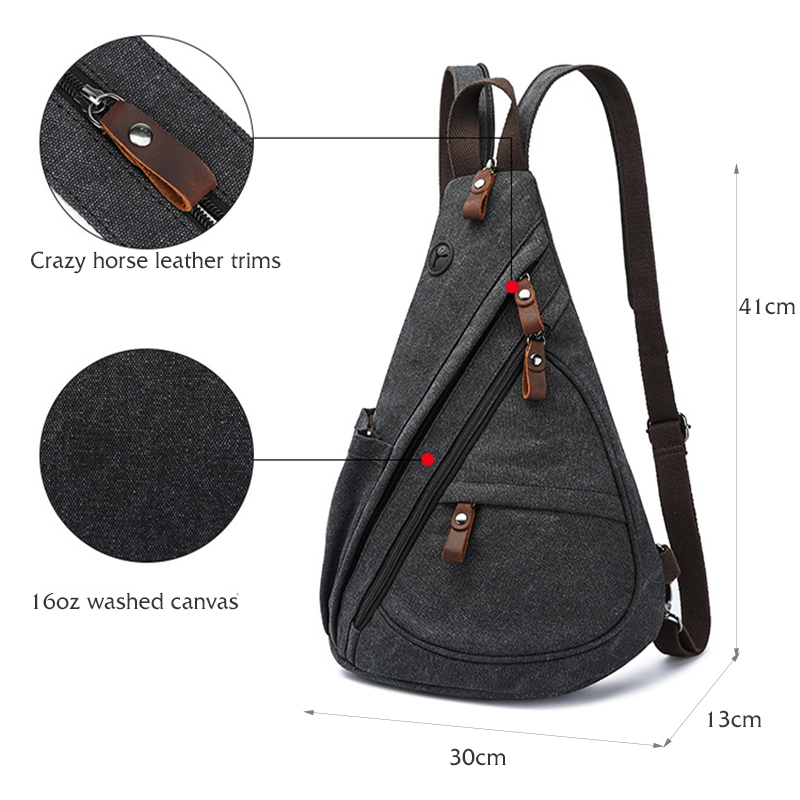 Canvas Sling Bag Convertible C - đánh giá và giá Outdoor Sport Backpack